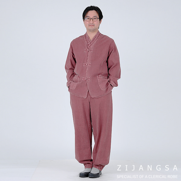 [10067] 20수 남자 브이넥 2피스 저고리 바지 / 생활한복 개량한복 법복 절복