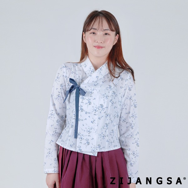 [23020] 작은 꽃 저고리 셔츠 상의 / 생활한복 개량한복 법복 절복
