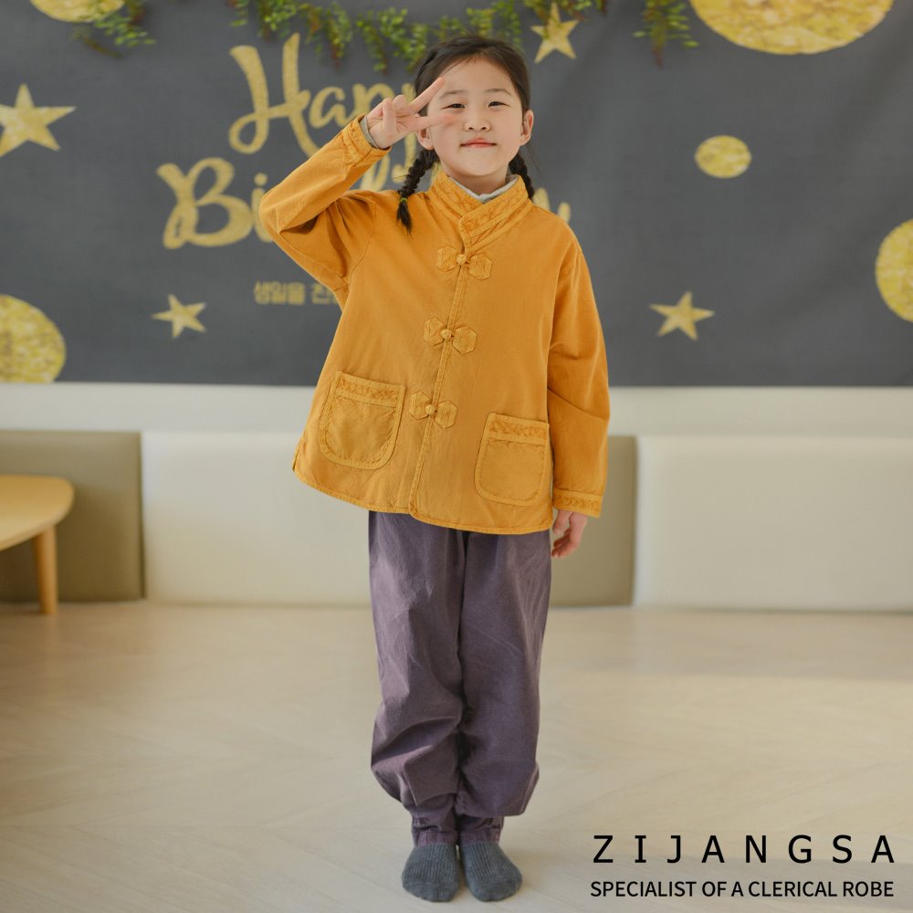 [10061] 아동 20수 브이넥 한벌 2피스 / 생활한복 개량한복 법복 절복 공용 유치원복 어린이집복 단체복